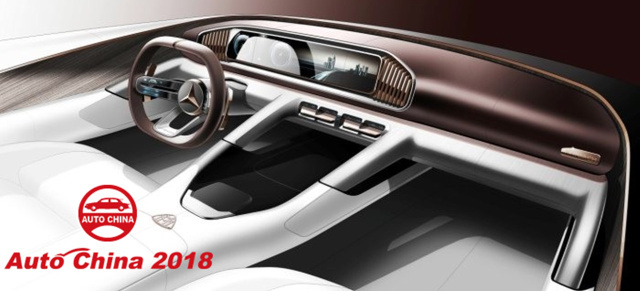 Mercedes auf der Auto China 2018:  Livestream - 25.04./ 09:40 Uhr MEZ:  10 Mercedes-Welt- und Asienpremieren 