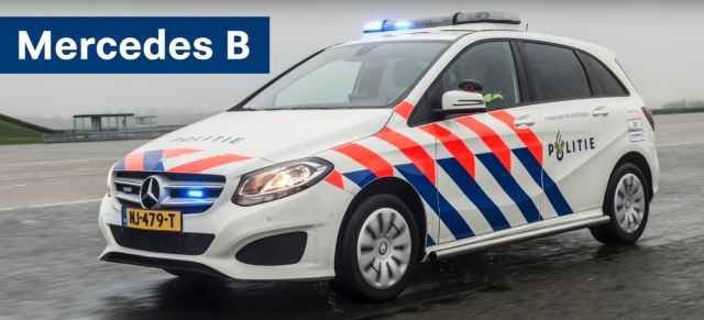 Rückenschmerzen, zu wenig Platz und keine Ausstattung: Die niederländische Polizei ist mit der Mercedes B-Klasse unzufrieden