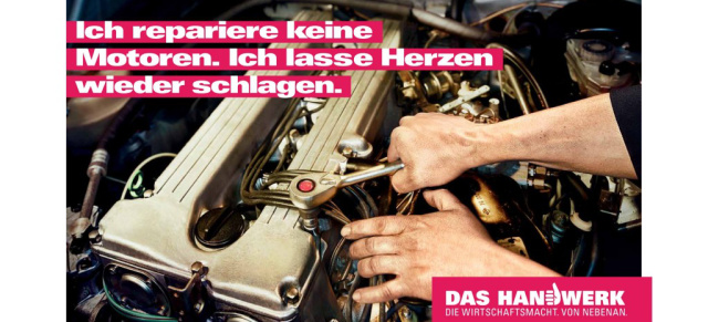Mercedes M110 - Ein "Motor mit Charakter" als Werbemotiv: Werbekampagne des deutschen Handwerks mit Mercedes-Motor