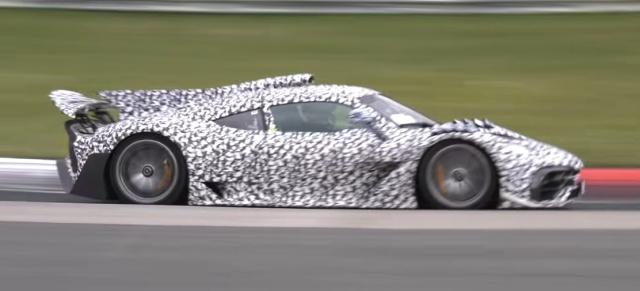 Mercedes-AMG ONE: Mit Karacho durch die Grüne Hölle: Erlkönig-Video: das AMG-Hypercar bei Testfahrt auf dem Nürburgring