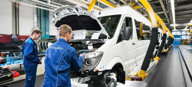 Sprinter Werk Düsseldorf: Erfolgreiches Jahr 2013: Produktion im Jahresvergleich leicht gesteigert