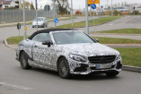 Erlkönig erwischt : Spy Shot: Mercedes-Benz C-Klasse Cabriolet mit weniger Tarnung