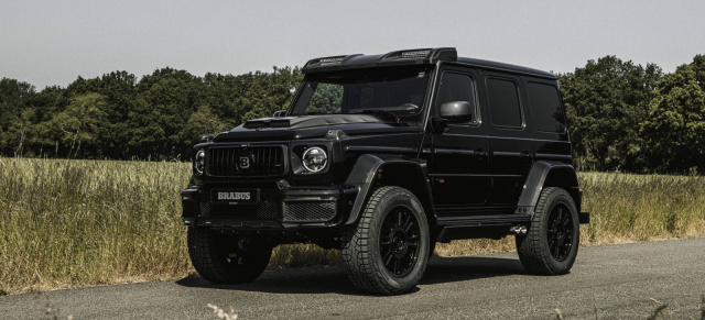 BRABUS 800 4x4² SUPERBLACK: extreme G-Klasse zum extremen Preis: Offroad-Supercar mit  800 PS für  800.816,93 Euro