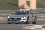 Video: Mercedes SLS AMG Safety Car auf der Piste: 6-minütiger Film mit verschiedenen Kameraeinstellungen zeigen den Mercedes SLS Safety Car on the track