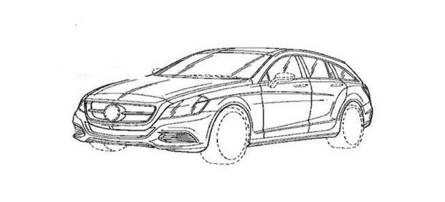Aus dem Netz gefischt: Offizielle Bilder vom Mercedes CLS Shooting Brake: Im Internet sind Patentschutz-Bilder vom neuen Mercedes-Benz Oberklasse-Sportkombi aufgetaucht