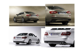 Italian Star-Styling: Wem kommt das Heck des neuen Maserati Quattroporte bekannt vor? : Ähnlichkeiten zum Mercedes E63 AMG sind unübersehbar 
