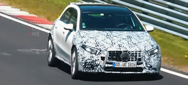 Mercedes-AMG Erlkönig erwischt: Mit Karachao durch die Grüne Hölle: A45 AMG W177 auf dem Nürburgring (Video)