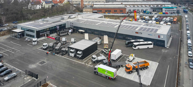 Stuttgart-Feuerbach wird Standort für Vertrieb und Service von Lkw und Bussen: Neues Nutzfahrzeugzentrum widmet sich Diesel, Batterie- und Brennstoffzellen-Technologie