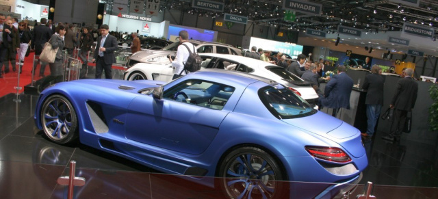 Mercedes SLS AMG von  FAB DESIGN: Premiere in Genf:  Mercedes Tuning mit Mut zur Farbe