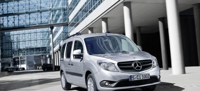Heldenzeit:  Großes Special zur Markteinführung des Mercedes-Benz Citan: Verkaufsstart des effizienten Stadtlieferwagens am 1. September - rund 800 Euro über dem Renault Kangoo
