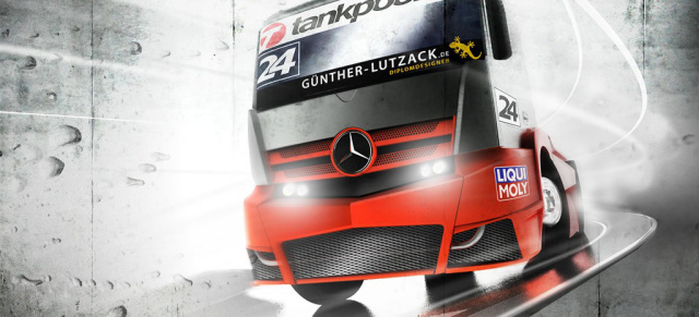 Tankpool24-Renn-Truck im neuen Actros-Look: Tankpool24 Racing Team präsentiert den Mercedes-Benz Race Truck im aktuellen Actros Design für die FIA ETRC 2013