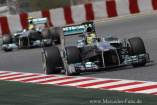 Formel 1: Ergebnis GP Spanien : Nico Rosberg und Lewis Hamilton beendeten den Großen Preis von Spanien auf den Plätzen sechs und zwölf.