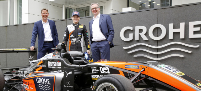 GROHE sponsert Mercedes-F3-Pilot David Beckmann: Beckmann startet in der Formel 3 durch - mit GROHE und Mercedes-AMG!