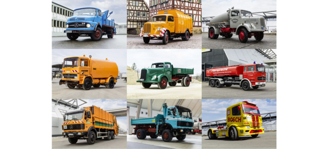 Retro Classics 2018: Mercedes-Benz Trucks zeigt historische Spezialisten für alle Transportarten