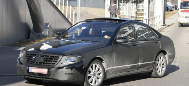 Erlkönig erwischt: Mercedes S-Klasse fast ungetarnt: Aktuelle Bilder von der neue Oberklasse-Generation