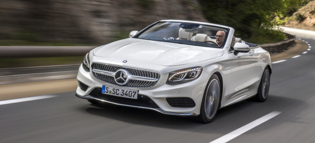 Schon gefahren: Mercedes-Fans unterwegs im Mercedes-Benz S 500 Cabriolet (A217)