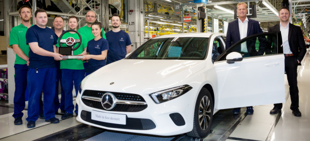 Neue A-Klasse: Produktionsstart in Kecskemét: Erste Mercedes-Benz A-Klasse aus Ungarn rollt vom Band