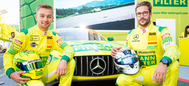 Die MANN-FILTER Mamba geht wieder auf Titeljagd: Maximilian Götz und Indy Dontje sind die 2019er Mamba-Dompteure im ADAC GT Masters