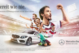 Bereit wie nie: Mercedes C-Klasse und neuer WM-Spot:  Hauptdarsteller: Die Fußballnationalmannschaft und die neue C-Klasse 