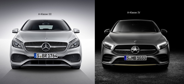 Mercedes-Benz A-Klasse W176 vs. W177: Kopf an Kopf: A-Klasse, wie sehr hast Du dich verändert?