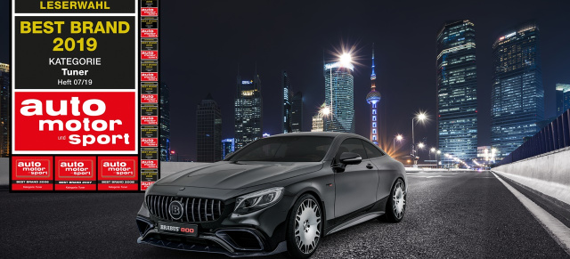 Over the Top: Wahl „BEST BRANDS 2019": Leser von auto motor und sport wählen BRABUS zum 13. Mal zur besten Tuning-Marke