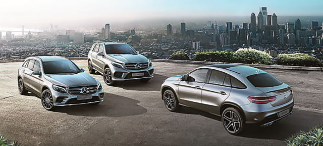 Save the date: Dreifaches SUV-Händlerdebüt  am 26.September 2015:  GLC, GLE und GLE Coupé feiern gemeinsam Showroom-Premiere