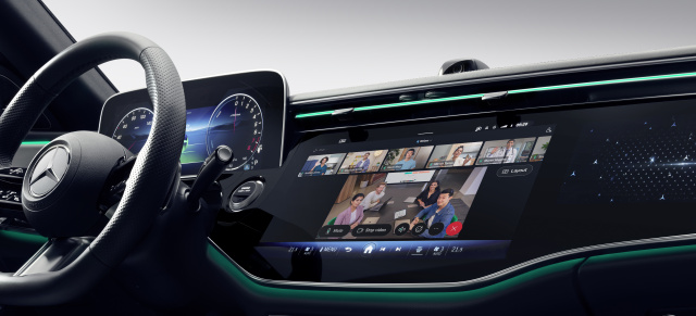 Mercedes-Benz & Telekominikationsriese Cisco arbeiten zusammen: Mobiles Büro: Mercedes E-Klasse wird  Videokonferenz tauglich