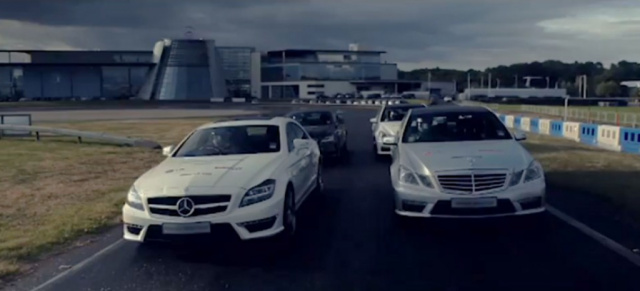 Video: Action und Powerslides mit Mercedes: Mercedes-Benz UK bietet in Egland faszinierende Fahrertrainings für die ganze Familie an