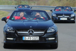 Mercedes SLK: Der neue Stern der DFB Elf: Deutsche Fußballnationalspieler testen neuen Mercedes-Benz SLK Roadster