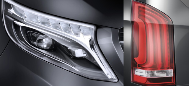 LED-Technik von HELLA in der Mercedes V-Klasse : Scheinwerfer,  Heckleuchten und Innenraumbeleuchtung stammen vom Lippstädter OEM