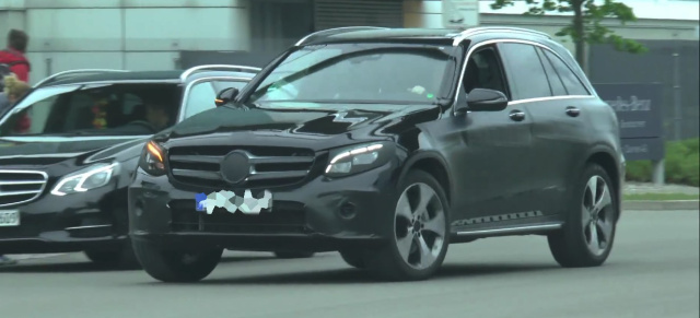 Erlkönig-Video: Mercedes-Benz GLC: Aufnahmen von diversen Testwagen des GLK-Nachfolgers 