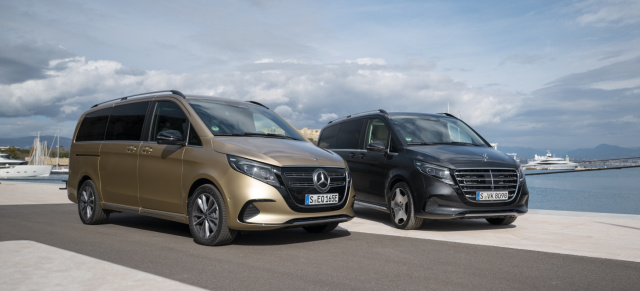 Mercedes Modellpflege: der neue EQV und die neue V-Klasse (100 Fotos): Mercedes-Benz will in Sachen luxuriöse Vans Maßstäbe setzen