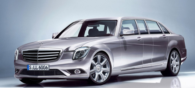 Sixappeal: Mercedes-Benz S-Klasse Pullman kommt 2014 als 2+2+2 Sitzer: Die luxuriöse XXL-S-Klasse kommt im nächsten Jahr auf den Markt