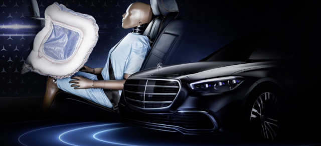 Weltpremiere am 2. September: Mercedes-Benz S-Klasse W223: Neue S-Klasse ist erster Serien-Pkw mit Airbags für Fondpassagiere