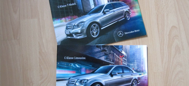 Jetzt beim Händler: Broschüren der neuen Mercedes-Benz C-Klasse: Verkaufstart des Modellpflege-C-Klasse Modells