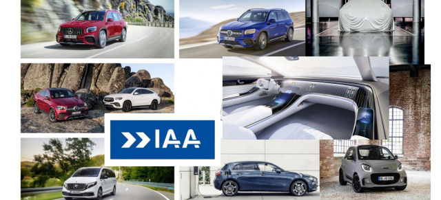 Mercedes-Benz Cars und Vans auf der IAA 2019: It´s Showtime in Frankfurt: Das sind die Stars der IAA 2019