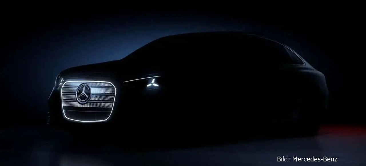 Neues zur vollelektrischen Mercedes C-Klasse 2026: Offizielles C-Klasse-EQ-Teaserbild zeigt ikonischen Chromgrill