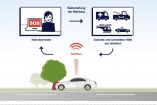 Bei Mercedes serienmäßig: eCall - Helfer in der Not: Serienmäßig mit der neuesten Version von COMAND Online: Mercedes-Benz Notrufsystem: Schnellere Hilfe am Unfallort