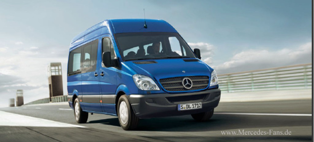 Ausgezeichnet: Mercedes-Benz Sprinter: US Award Best Fleet Value 2012 aufgrund hervorragender Wirtschaftlichkeit