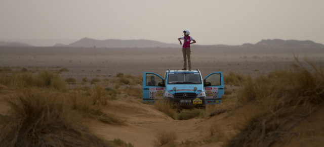 Wüste Sache: 23.  Aicha des Gazelles Rallye : Daimler schickt Mitarbeiterinnen für einen guten Zweck in die Wüste