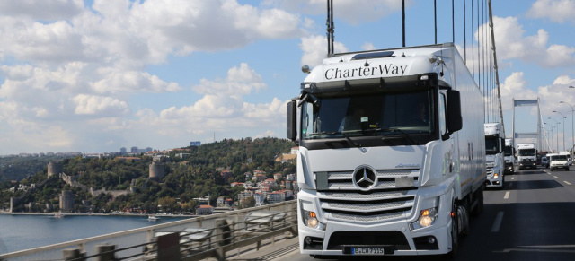 Wings on Wheels: Zweiter Hilfskonvoi von  Mercedes-Benz für syrische Flüchtlinge: Humanitäre Hilfe in Zusammenarbeit von Daimler Trucks und Luftfahrt ohne Grenzen e.V.: