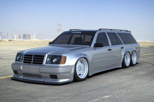 Zu „sixy“, um wahr zu sein: Mercedes S124 6x6