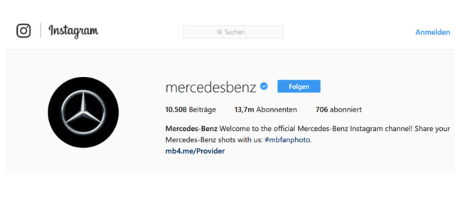 Mercedes-Benz & Social Media: Folge dem Stern: Mercedes-Benz ist das Maß auf Instagram