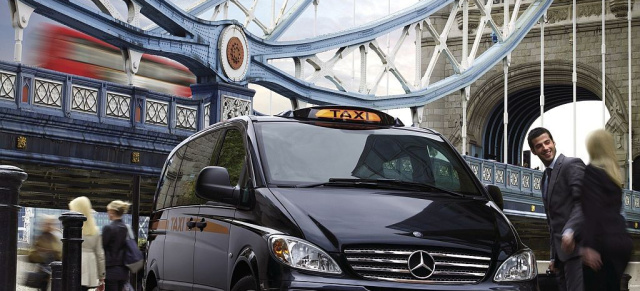 Konkurrenz fürs London Cab: Mercedes-Benz Vito als Taxi