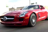 TV-Star Jay Leno fährt den SLS AMG!: Der Supersportwagen begeistert der Moderator und Autofan