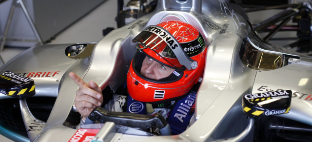 Formel 1: Denkt Schumacher an baldigen Rücktritt? : Neue Spekulatuionen vor dem F1-Grand Prix in Spanien über die Zukunft des Mercedes-Werksfahrers 