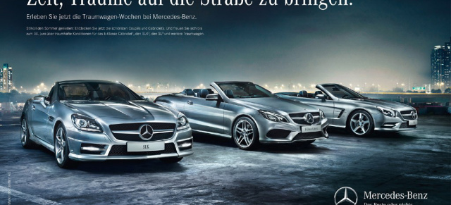 Dream Cars: Mercedes-Benz startet Kampagne für seine Traumwagen : Gemeinsame Vermarktungsaktivitäten für die  Traumwagen mit Stern 