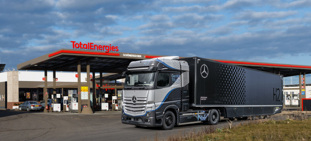 Elektromobilität: Daimler Truck und Total entwickeln Wasserstoff-Infrastruktur für Straßengüterverkehr in Europa