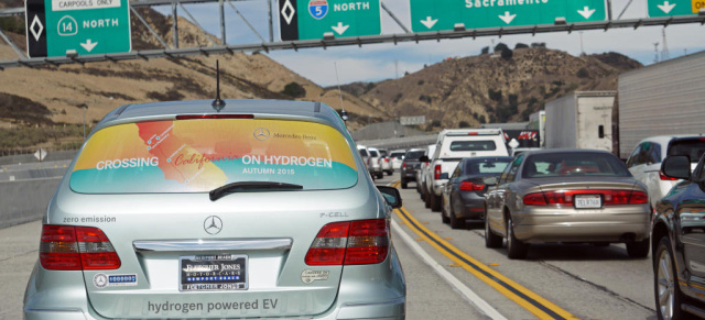 Mercedes-Benz F-CELL: Long-Run-Alltagstest in den USA: 1.000 Meilen mit der Brennstoffzelle 
