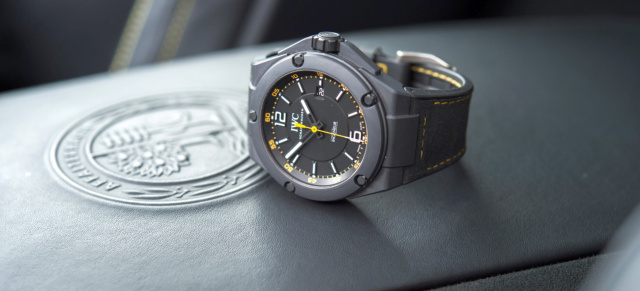 Weltneuheit auf dem Uhrenmarkt:  IWC Schaffhausen und Mercedes-AMG feiern zehnjährige Partnerschaft: Ingenieur Automatic Edition „AMG GT“ – die erste Uhr aus Borcarbid